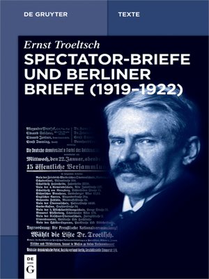 cover image of Spectator-Briefe und Berliner Briefe (1919–1922)